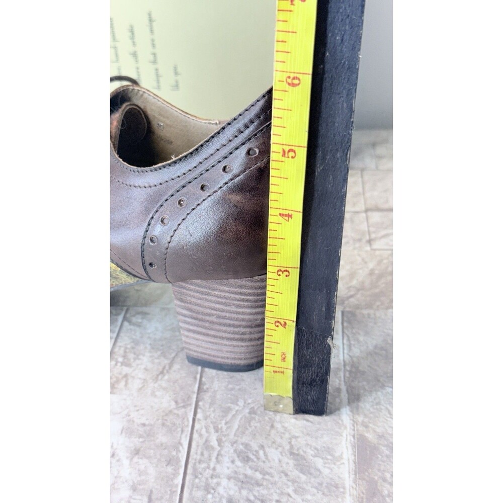 L'Artiste by Spring Step Women Brown Leather Marivel Heeled Oxfords US Sz 9 (40) - Picture 13 of 16